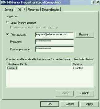   WebSphere MQ  Windows